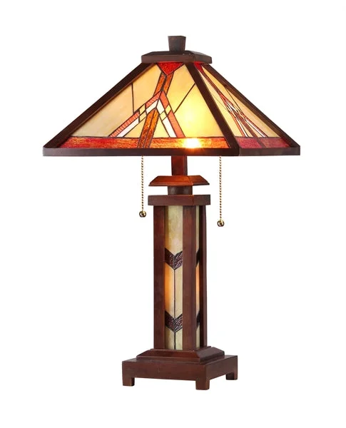 coastal style table lamps with nautical elements for beach housescoastal style table lamps with nautical elements for beach housesChloe Lighting CH33429WM15-DT3 Anton Tiffany-Style 3 Light Mission Double Lit Wooden Table Lamp 15" Shade