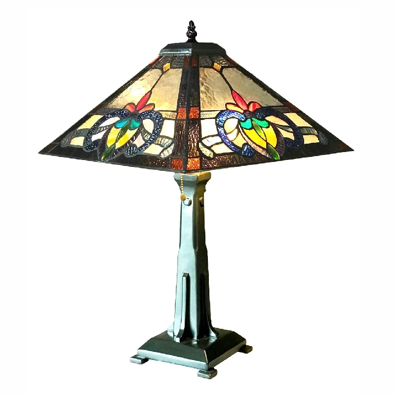marble table lamps with a luxurious veined pattern for high end decormarble table lamps with a luxurious veined pattern for high end decorChloe Lighting CH1T253PM16-TL2 Cuthbert Tiffany-style Mission Stained Glass Table Lamp 24" Height