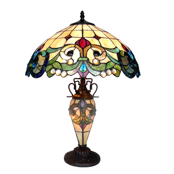 industrial style table lamps with exposed bulbs for loft apartmentsindustrial style table lamps with exposed bulbs for loft apartmentsChloe Lighting CH18767IV18-DT3 Dulce Tiffany-Style 3 Light Victorian Double Lit Table Lamp 18" Shade