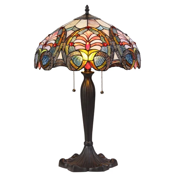 mid century modern table lamps with iconic designs for a stylish studymid century modern table lamps with iconic designs for a stylish studyChloe Lighting CH35511PV16-TL2 Hazel Tiffany-style 2 Light Victorian Table Lamp 16" Shade