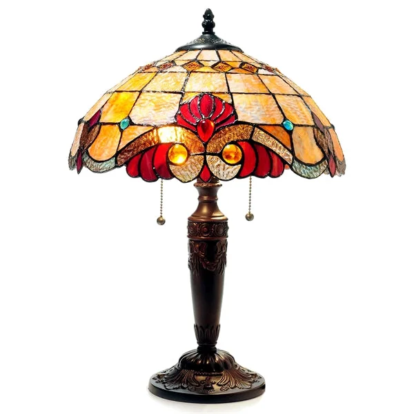 gothic style table lamps with dark finishes for a mysterious lookgothic style table lamps with dark finishes for a mysterious lookChloe Lighting CH15063AV15-TL2 Shelly Tiffany-style 2 Light Victorian Table Lamp 14.5" Shade