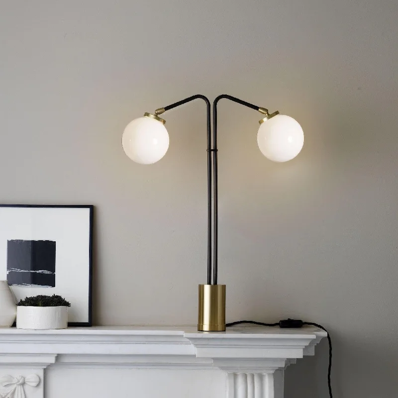 asian inspired table lamps with bamboo accents for a zen atmosphereasian inspired table lamps with bamboo accents for a zen atmosphereCTO Lighting Array Opal Twin Table Lamp