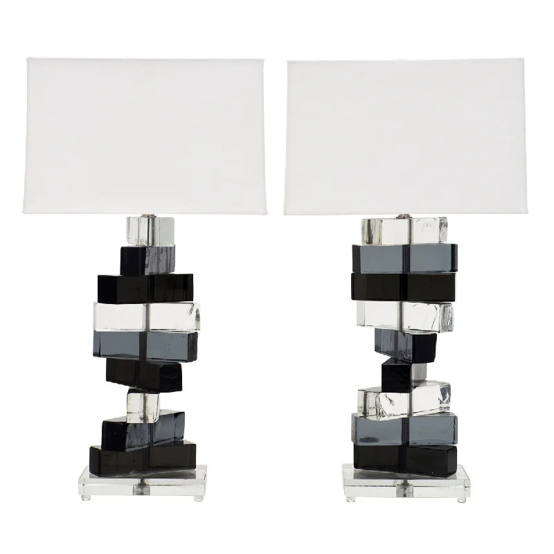 modern minimalist table lamps for contemporary living roomsmodern minimalist table lamps for contemporary living roomsCubist Murano Glass Lamps