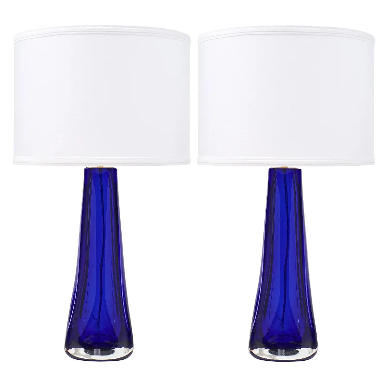 metal table lamps with a matte black finish for a sleek appearancemetal table lamps with a matte black finish for a sleek appearanceItalian Cobalt Blue Murano Glass Lamps