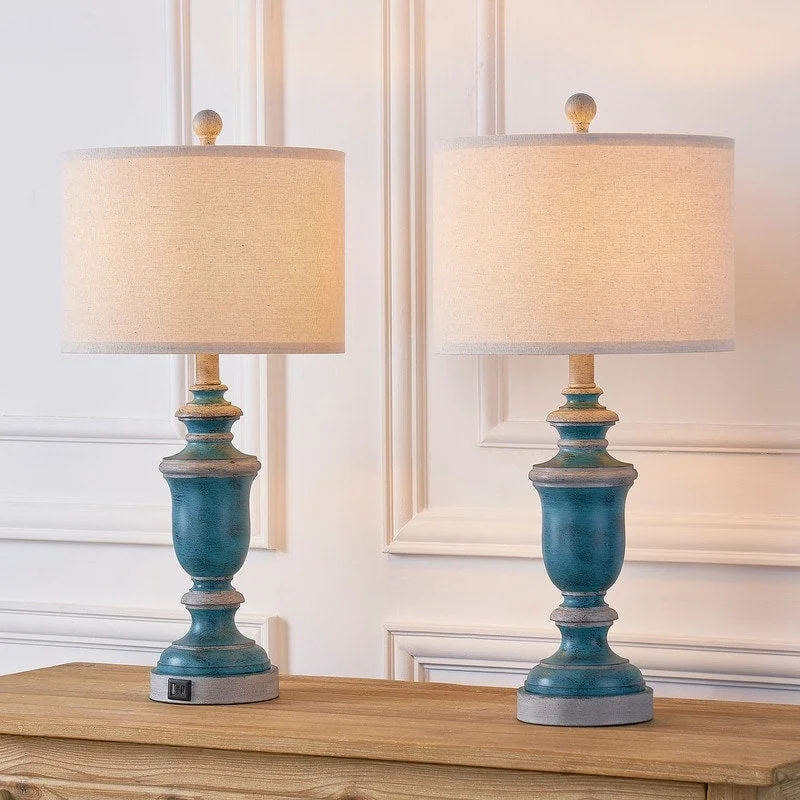 metal table lamps with a matte black finish for a sleek appearancemetal table lamps with a matte black finish for a sleek appearanceKAWOTI 24" Farmhouse Table Lamp Set with USB Ports(Set of 2) - W12" x H24.75" metal table lamps with a matte black finish for a sleek appearancemetal table lamps with a matte black finish for a sleek appearanceKAWOTI 24" Farmhouse Table Lamp Set with USB Ports(Set of 2) - W12" x H24.75"