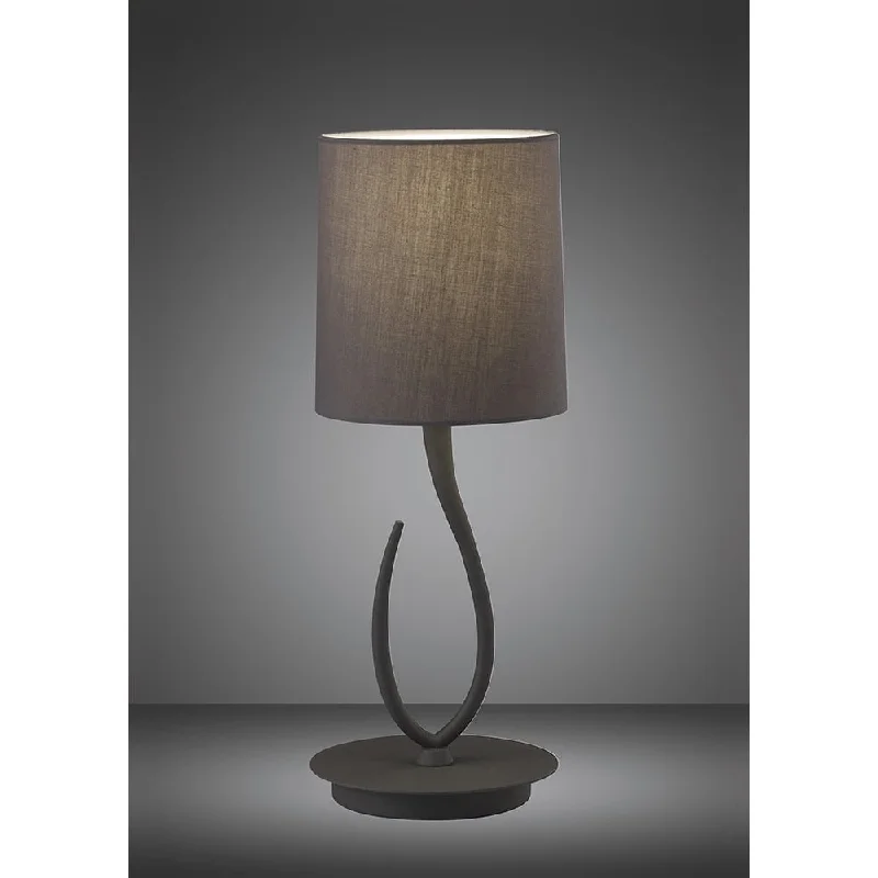industrial style table lamps with exposed bulbs for loft apartmentsindustrial style table lamps with exposed bulbs for loft apartmentsMantra M3682 Lua Table Lamp 1 Light Small Ash Grey