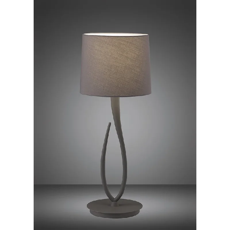 industrial style table lamps with exposed bulbs for loft apartmentsindustrial style table lamps with exposed bulbs for loft apartmentsMantra M3688 Lua Table Lamp 1 Light Large Ash Grey