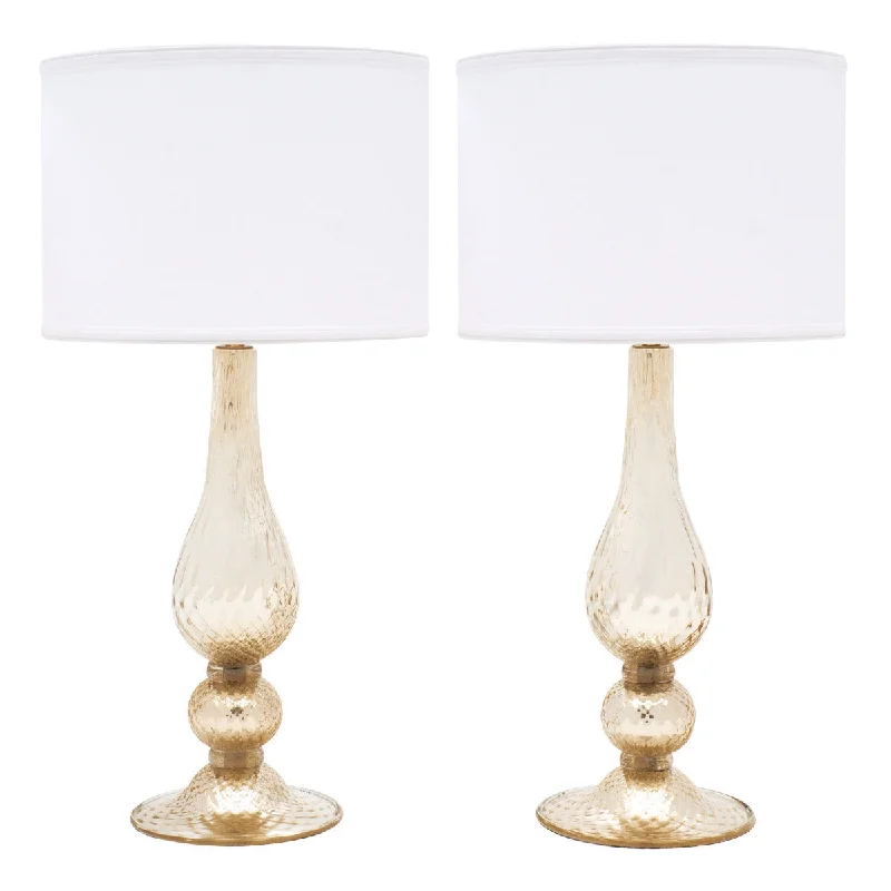 metal table lamps with a matte black finish for a sleek appearancemetal table lamps with a matte black finish for a sleek appearanceMurano Glass Santa Croce Lamps