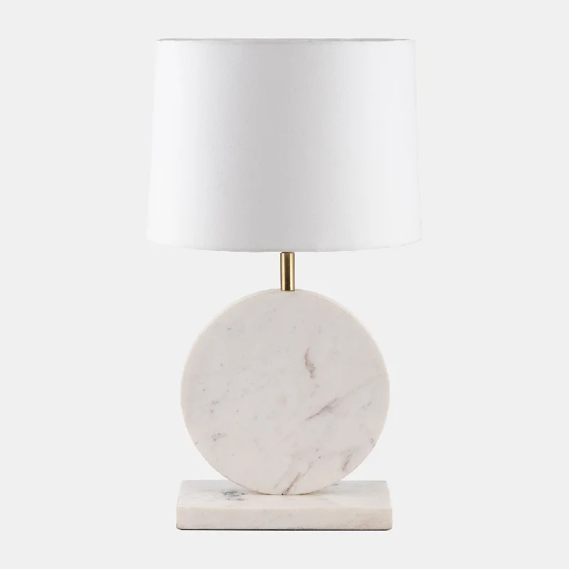 metal table lamps with a matte black finish for a sleek appearancemetal table lamps with a matte black finish for a sleek appearanceSagebrook Home 50736 Marble, 25" Round Table Lamp, White/Off White