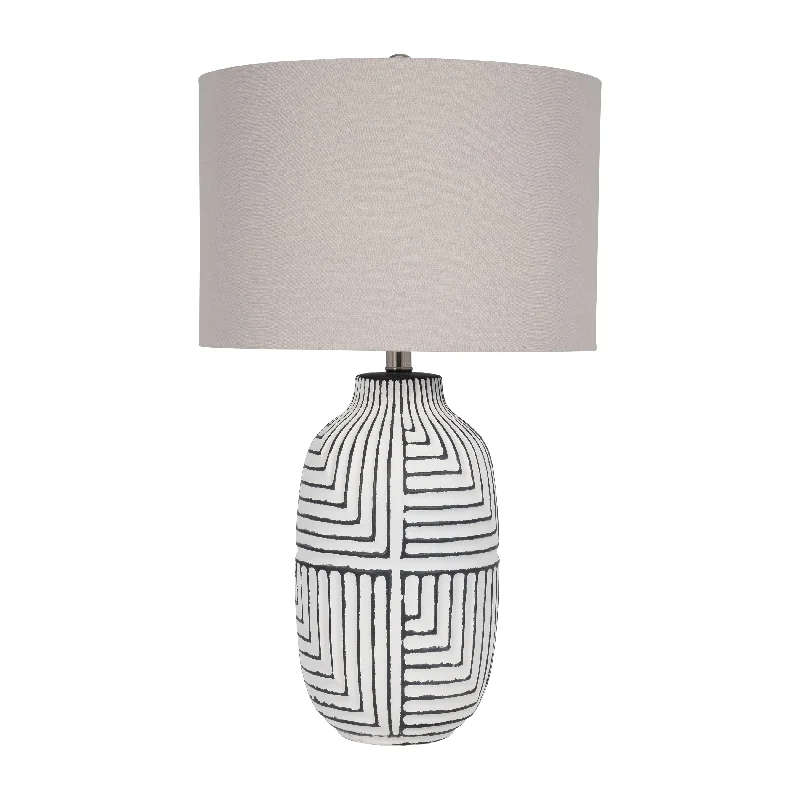 asian inspired table lamps with bamboo accents for a zen atmosphereasian inspired table lamps with bamboo accents for a zen atmosphereSagebrook Home 50827 Ceramic, 27" Tribal Textured Table Lamp, White