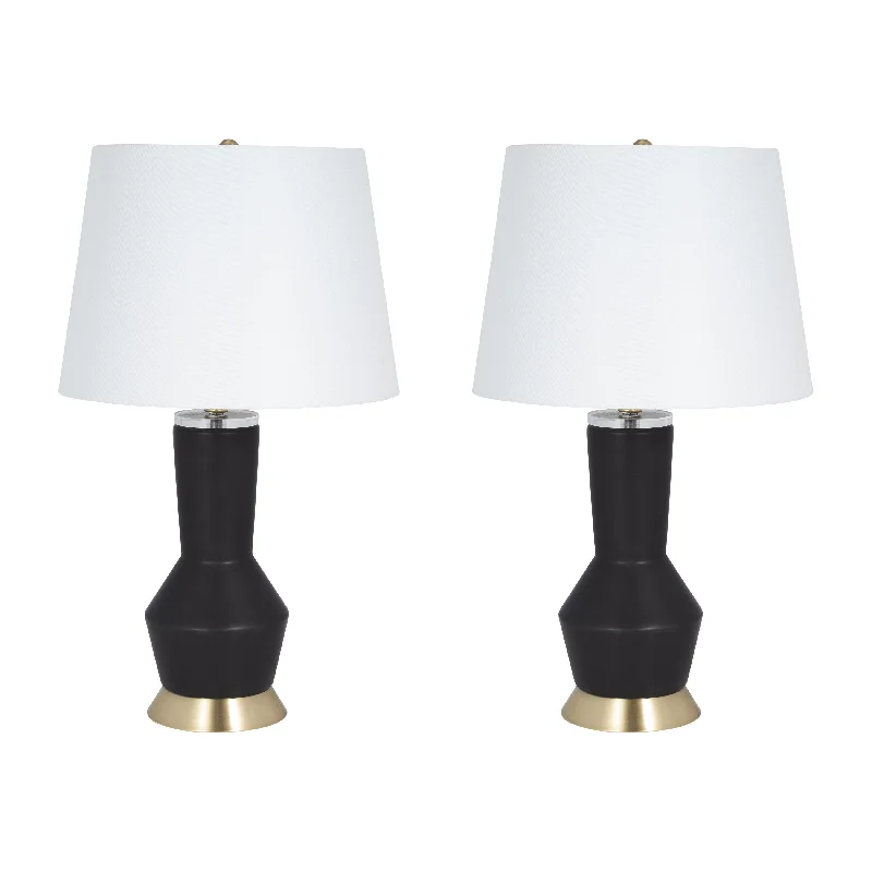 asian inspired table lamps with bamboo accents for a zen atmosphereasian inspired table lamps with bamboo accents for a zen atmosphereSagebrook Home 51202 Set of 2 Metal&Crystal 24" Table Lamp, Black/Gold