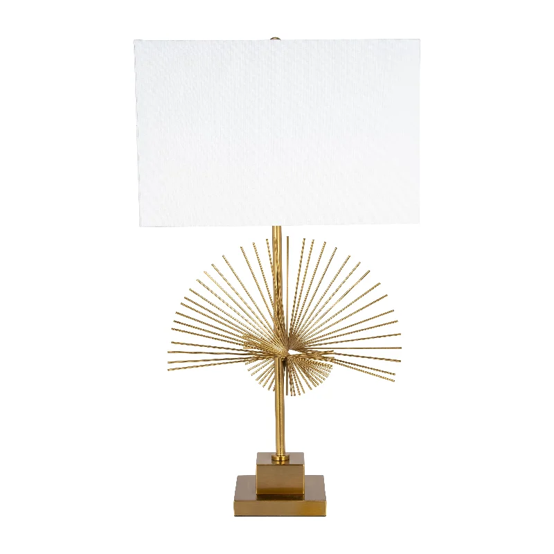 coastal style table lamps with nautical elements for beach housescoastal style table lamps with nautical elements for beach housesSagebrook Home 51239 Metal 31" Rays Table Lamp, Gold