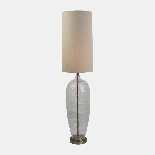 marble table lamps with a luxurious veined pattern for high end decormarble table lamps with a luxurious veined pattern for high end decorSagebrook Home 51241 Glass 50" Bottle Table Lamp, Clear