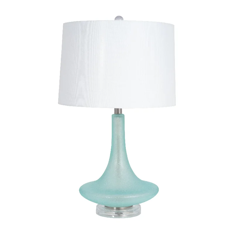 glass table lamps with a frosted surface for soft light diffusionglass table lamps with a frosted surface for soft light diffusionSagebrook Home 51248 Glass 26" Table Lamp, Green