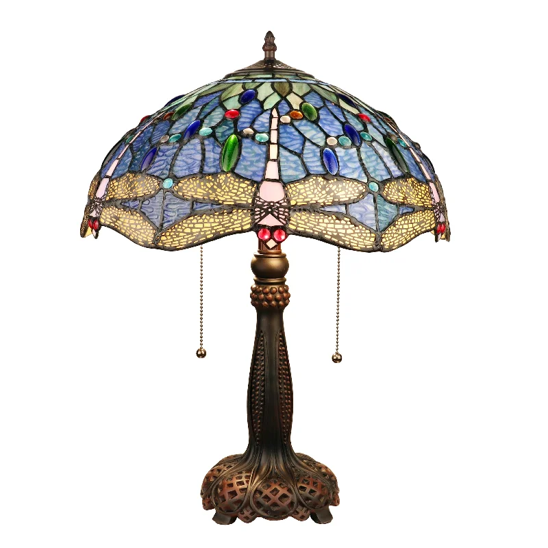 ceramic table lamps with hand painted designs for an artistic touchceramic table lamps with hand painted designs for an artistic touchTiffany Style Dragonfly Design 2-light Dark Bronze Table Lamp