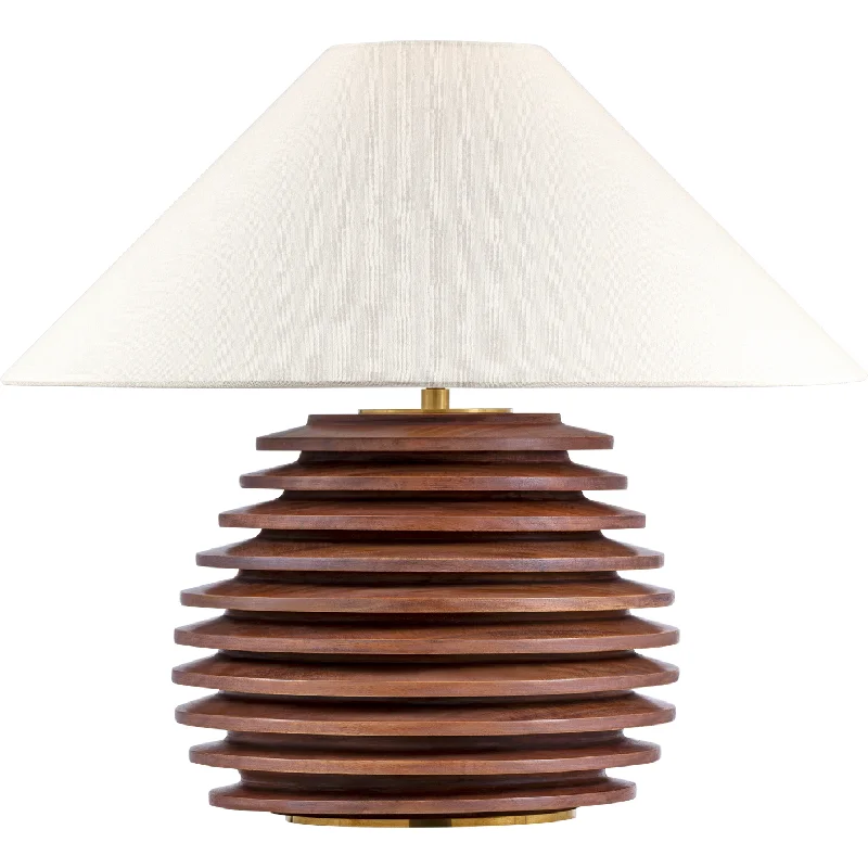 leather table lamps with a distressed texture for a rugged charmleather table lamps with a distressed texture for a rugged charmCrenelle 20" Stacked Table Lamp