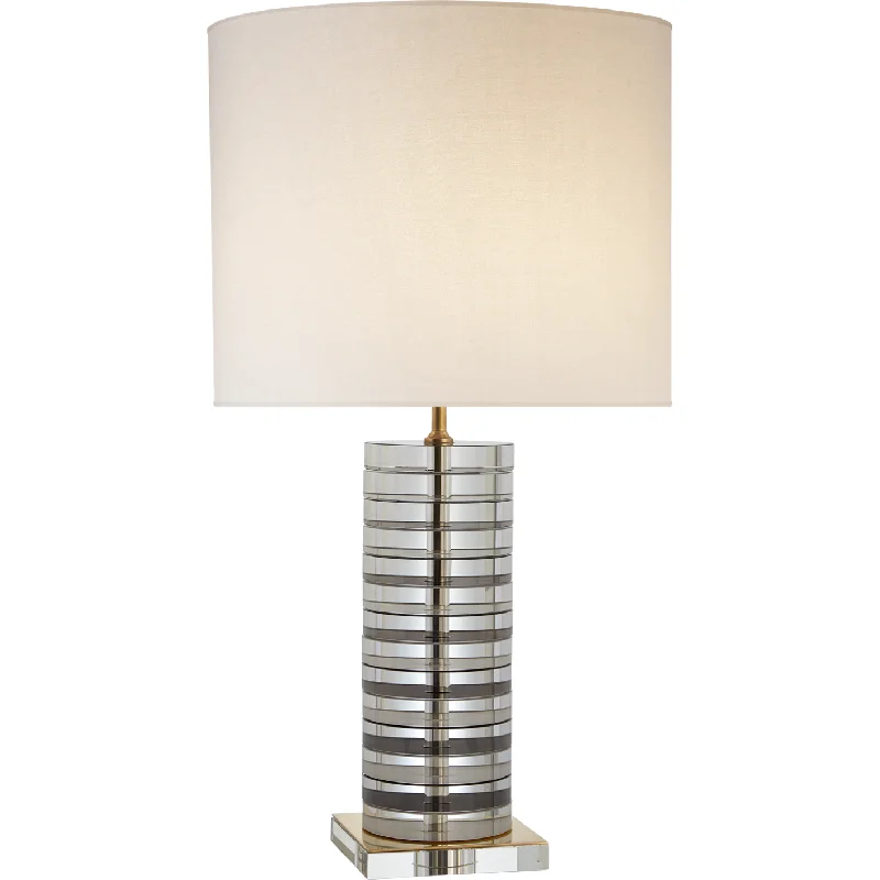 leather table lamps with a distressed texture for a rugged charmleather table lamps with a distressed texture for a rugged charmGrayson Stacked Table Lamp