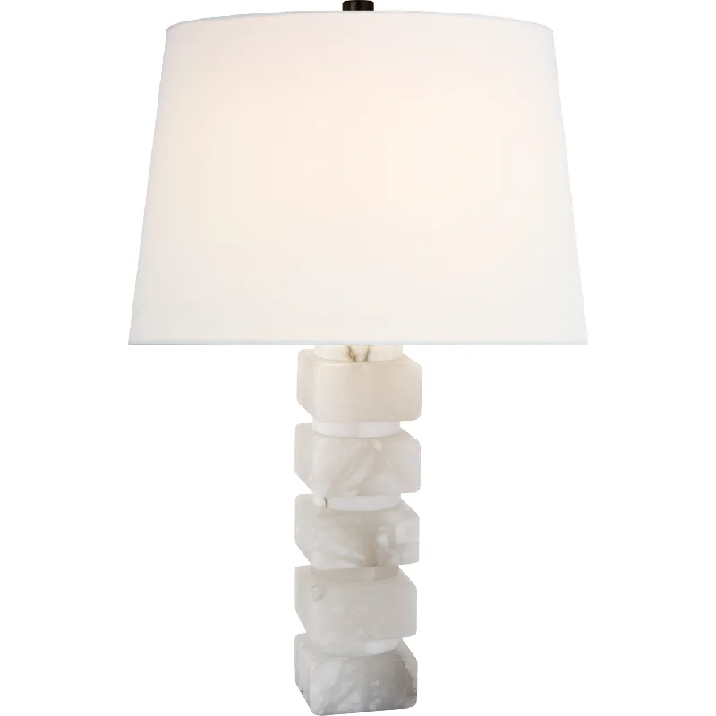 crystal table lamps with dazzling prisms for a glamorous effectcrystal table lamps with dazzling prisms for a glamorous effectSquare Chunky Stacked Table Lamp with Linen Shade